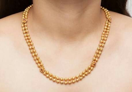 Mohan mala Mohana Mala Gold Designs, Mohan Maal Gold, Mohanmala Gold Design, Mohan Mala Jewellery Gold, Mohan Mala, Gold Jewelry Outfits, Gold Necklace Indian, Gold Mangalsutra Designs, Beautiful Gold Necklaces