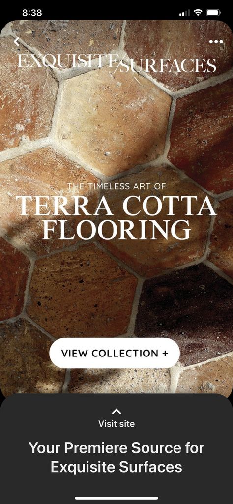 French Country Backyard, Country Flooring, Terracotta Tiles Kitchen, Terra Cotta Flooring, French Country Flooring, French Country Tile, Terra Cotta Floors, Brick Floor Kitchen, Hex Tile Floor