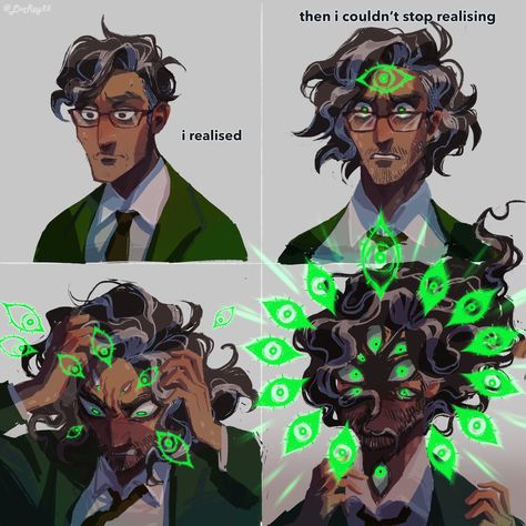 The Ceaseless Watcher, Archivist Character, Character Design Horror, Eldritch Character Design, Eldritch Horror Oc, Horror Character Design, Scp Oc, Ceaseless Watcher, This Meme