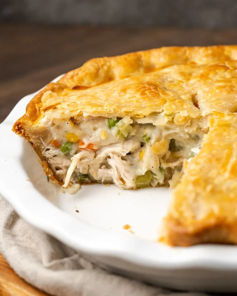 Turkey Pot Pie Recipe, Pastry Pie Crust, Easy Chicken Pot Pie Recipe, Best Chicken Pot Pie, Chicken Pot Pie Filling, Homemade Chicken Pot Pie, Pot Pie Filling, Chicken Pot Pie Recipe, Turkey Pot