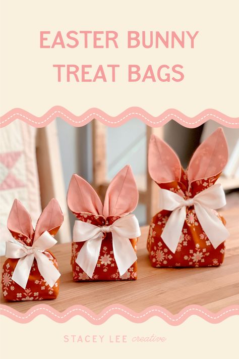 Bunny Ear Treat Bags Bunny Ear Treat Bags, Bunny Treat Bags Diy, Easter Bunny Treat Bags, Bunny Treat Bags, Candy Plush, Diy Bunny Ears, Diy Easter Bunny, Easter Bunny Treats, Easter Treat Bags