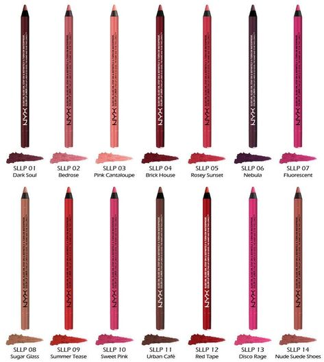 Nyx Slim Lip Pencil, Nyx Lip Liner, Lip Liner Set, Heat Protectant Hair, Nyx Soft Matte, Dark Red Lips, Pencil Liner, Nyx Lip, Waterproof Lipstick