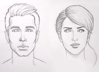 Learn how to draw a face in 8 easy steps: Beginners | RapidFireArt Drawing Faces For Beginners, Portrait Artists Pencil, Sketches Of Girls Faces, Sketch Doodles, Draw A Face, Female Face Drawing, Side Face, Draw Faces, Easy Drawings For Beginners