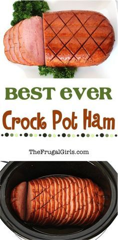 Best Crock Pot Ham Recipe, Ham In The Crockpot, Boneless Ham Recipe, Recipes With Cooked Ham, Crock Pot Ham, Ham Recipes Crockpot, Crockpot Christmas, Slow Cooker Recipes Pork, Crockpot Ham