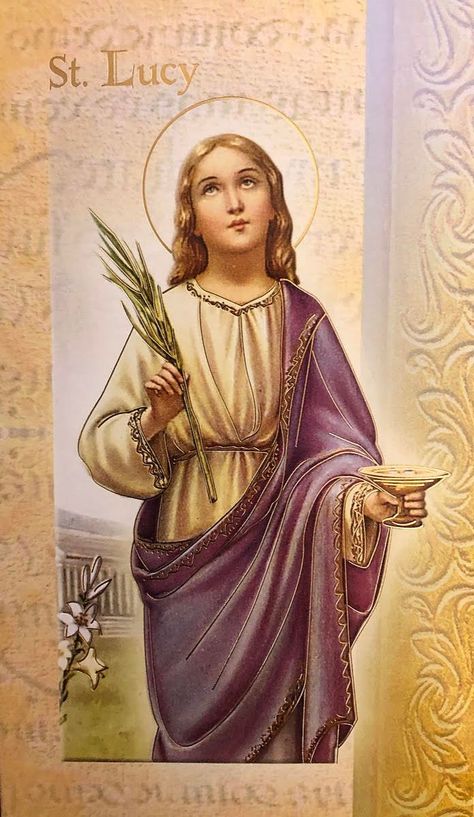 Powerful Prayer to St. Lucy St Lucy, Saint Lucy, Eyes Problems, Touching Herself, Catholic Prayers, Patron Saints, Power Of Prayer, Our Lord, How To Fall Asleep