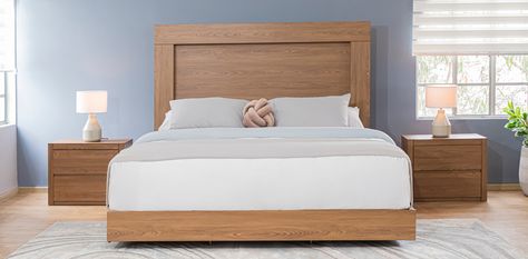 Recámara King Size Constanza Nogal Recamaras King Size, Cama King Size, Cama King, King Size, Bedroom, Iphone, Bed, Furniture, Quick Saves