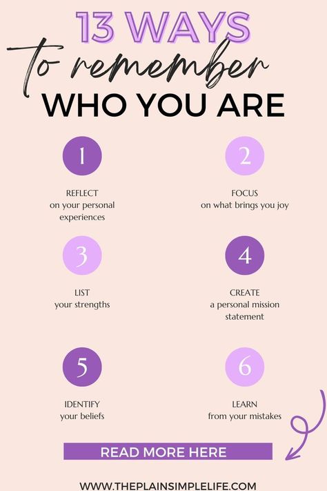 Are you feeling lost or disconnected from yourself? Rediscover the essence of your identity with our 13 transformative tips. Empower yourself with the tools to remember who you truly are and reconnect with your inner self Lost Identity, Rediscover Yourself, Personal Mission Statement, Reconnect With Yourself, Learn From Your Mistakes, Inner Self, Remember Who You Are, Empower Yourself, Feeling Lost