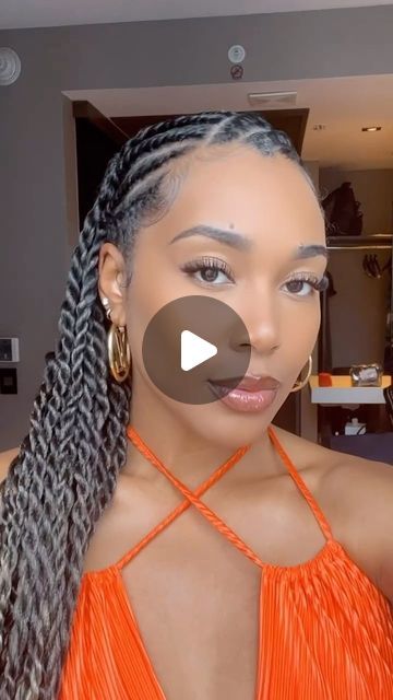 How To Style Spiral Braids, Senegalese Twist Shoulder Length, Sinagalease Twist, Senegalese Twist Bun, Cornrow Twist Hairstyles, Knotless Senegalese Twist, September Books, Senegalese Braids, Braiding Ideas