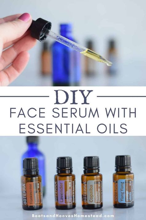 Diy Face Serum, Homemade Face Moisturizer, Copaiba Essential Oil, Essential Oils For Face, Lotion For Oily Skin, Tips For Oily Skin, Doterra Essential Oils Recipes, Oily Skin Acne, Skin Care Wrinkles