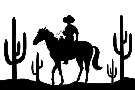 Rider Png, Silhouette Horse, Cowboy Silhouette, Cut Animals, Silhouette Template, Horse Illustration, Horse Silhouette, Silhouette Illustration, Silhouette Stencil