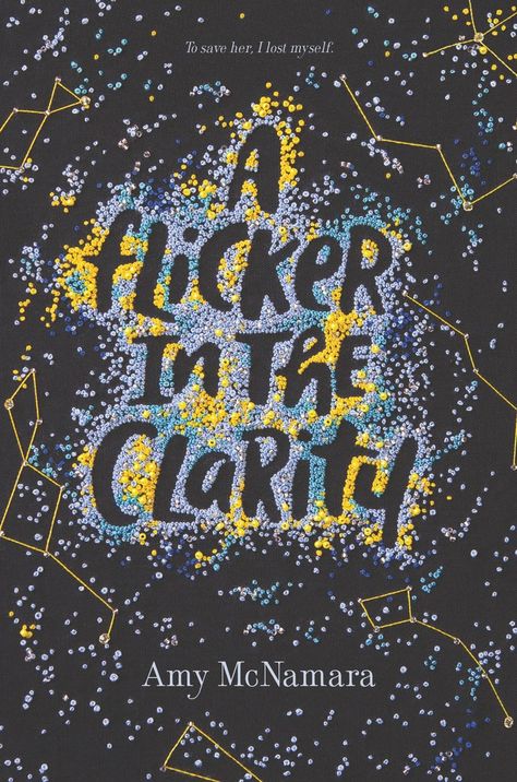 A Flicker in the Clarity Girls Cuts, French Knots, Ya Books, Book Cover Design, Book Nerd, Cover Design, A Book, Chalkboard Quote Art, Hand Embroidered