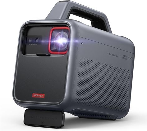 NEBULA by Anker Mars 3 Outdoor Portable Projector, 1000 ANSI Lumens, 1080p, 40W Speaker, Up to 5 Hours, Autofocus, Keystone Correction, 200 Inches image, support 4K Projector with WiFi and Bluetooth Outdoor Projector, Computer Camera, Video Projector, Portable Projector, Dolby Digital, Mini Projectors, Camping Lights, Lego City, Home Cinemas