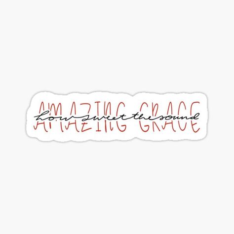 Amazing grace, how sweet the sound… • Millions of unique designs by independent artists. Find your thing. Sowing Seeds, Amazing Grace, The Sound, Cute Stickers, Top Artists, Sticker Design, Vinyl Sticker, Independent Artist, Seeds