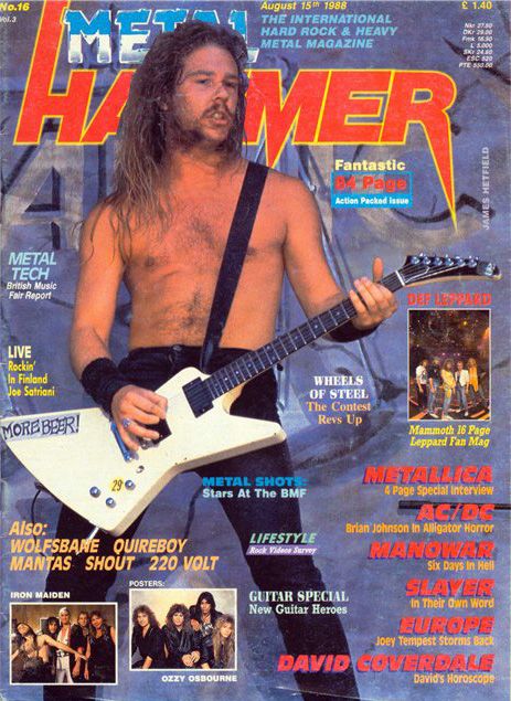 Metallica Magazine, James Hetfield Guitar, James Metallica, Metallica Cover, Acid Rock, Joe Satriani, Rock Videos, British Music, Metal Albums