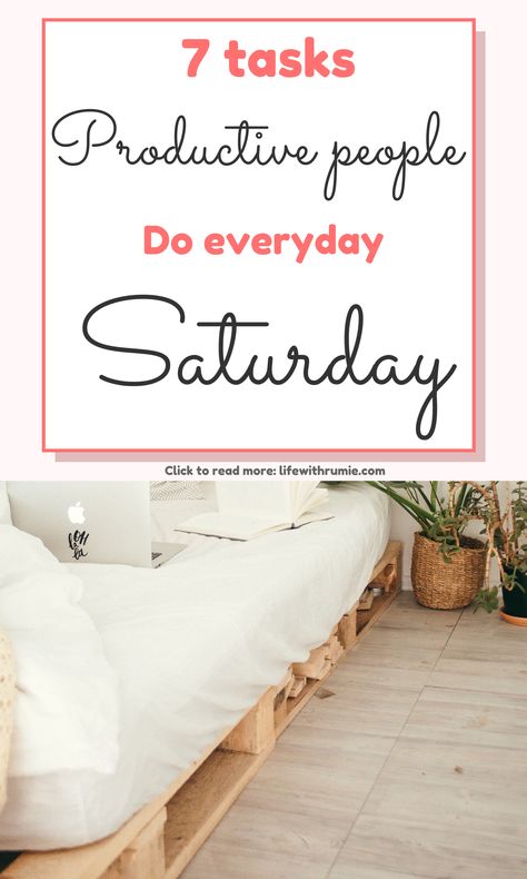 Saturday mornings are the best part of the weekend. Waking up and knowing you have the whole day to yourself is truly an amazing feeling. Have you always wondered what productive people do every saturday morning? Here are 7 tasks that help them alot. Saturday Morning Cleaning List, Productive Saturday Routine, What To Do On Saturday, Weekend To Do List Productive, Saturday To Do List, Saturday Morning Cleaning, Saturday Morning Routine, Saturday Routine, Productive Saturday