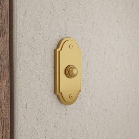 Vintage Doorbell, Doorbell Button, Doorbell Chime, Gold Door, Traditional Colonial, Door Bell, Solid Doors, Brass Door, Push Button