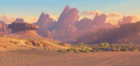 Cars Landscape Disney Cars Party, Movie Tattoo, Radiator Springs, Car Backgrounds, The Good Dinosaur, Film D'animation, Landscape Background, Spring Wallpaper, Pixar Movies