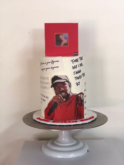 Kanye West cake made by @gotsweetz on insta. Made this beautiful super creative cake for my boyfriend’s birthday!!!!! Kanye West Birthday Party, Zach Bryan Birthday Cake, Kanye West Themed Party, Kanye West Birthday Party Theme, Kanye West Birthday Cake, Kanye Cake, Cake For My Boyfriend, 30 Bday Ideas, Kanye West Birthday