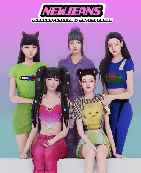 Newjeans Hair, The Kunstwollen, Daylife Sims, Instagram Goals, Hair Set, Sims 4 Cc Folder, Sims 4 Mm, Sims 4 Cc Packs, My Dear Friend