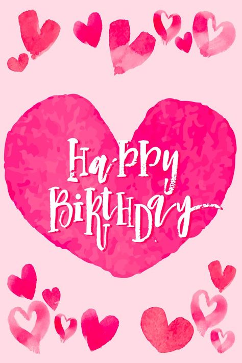 Such a simple yet beautiful birthday ecard that can be sent to the one you love. The pink hearts totally represent your feelings towards the one celebrating his or her birthday. This ecard would go so well with a bouquet of flowers. Happy Cake Day, Birthday Wishes For Brother, Happy Birthday Cake Images, Birthday Reminder, Birthday Wishes Messages, Happy Birthday Wishes Quotes, Birthday Wallpaper, Birthday Wishes Funny, Happy Birthday Pictures