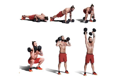 Full-Body Workout: Hit Nearly Every Muscle with Dumbbells Intense Dumbbell Workout, Dumbbell Only Full Body Workout, Mens Dumbell Full Body Workout, Single Dumbbell Full Body Workout, Dumbell Exercises Full Body Strength Training, Full Body Dumbbell Workout, Muscles In Your Body, Calisthenics Workout, Bad Influence