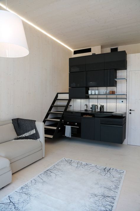 Prefab Homes Uk, Micro Apartment, Home Contemporary, Tiny House Loft, Small Apartment Design, Micro House, Dekorasi Kamar Tidur, Prefabricated Houses, Tiny House Movement