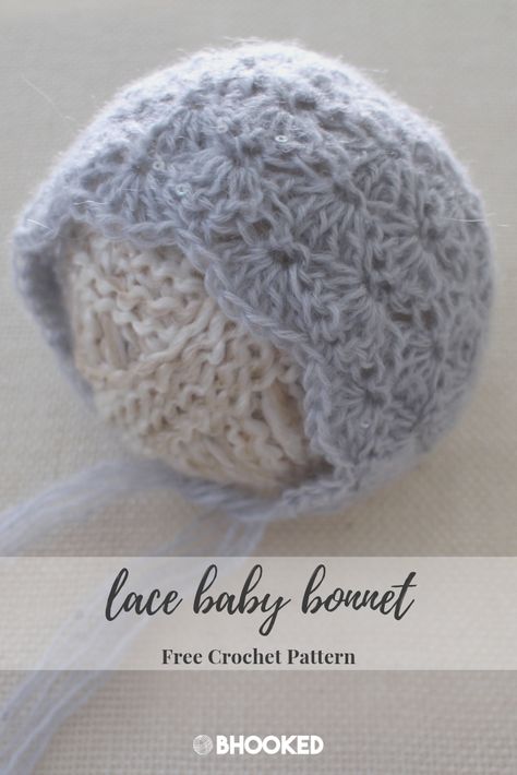 One Size Crochet Cap Bonnet, Newborn Crochet Bonnet Pattern Free, Crochet Baby Bonnet Free Pattern, One Size Crochet Brimmed Bonnet, Baby Bonnet Pattern Free, Adjustable Crochet Bonnet, Lace Baby Bonnet, Baby Bonnet Pattern, Crochet Baby Bonnet