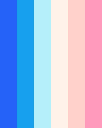 Twins – Boy and Girl Color Palettes That Go Together, Trans Color Palette, Color Palette 7 Colors, Pink Color Palette Combination, 6 Colour Palette, Pink And Blue Color Palette, Color Scheme Blue, Rainbow Color Scheme, Twins Boy And Girl