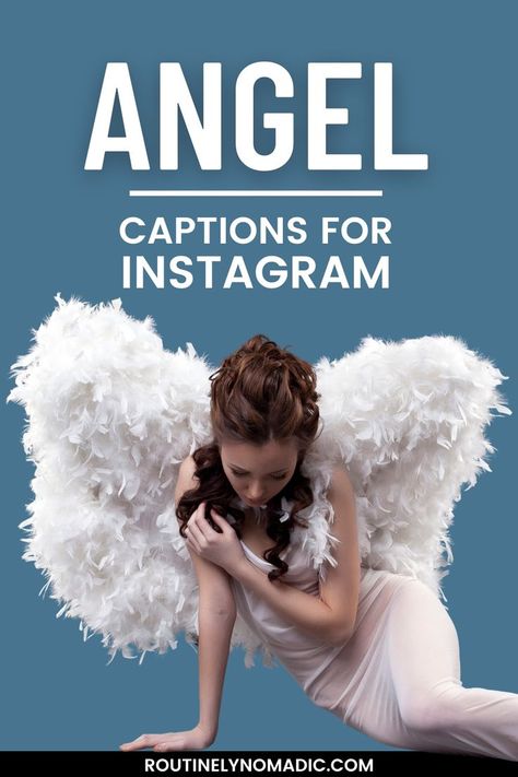 Person with wings and words angel captions for Instagram Angel Costume Captions For Instagram, Short Angel Quotes, Angel Captions For Instagram, Angel Captions, Halloween Captions, Devil Quotes, Angelic Aesthetic, Angel Halloween Costumes, Angel Quotes