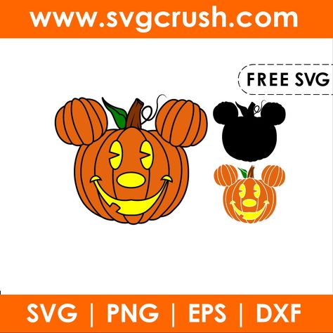 Mickey Pumpkin Svg, Disney Halloween Svg Free Files, Pumpkin Svg Free, Circuit Machine, Types Of Graphic Design, Mickey Mouse Pumpkin, Disney Silhouettes, Cricut Images, Mickey Pumpkin