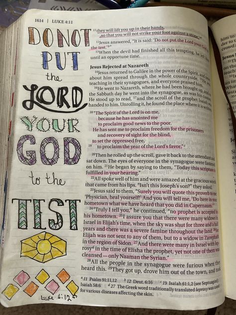 Luke 12 Bible Journaling, Luke 4, Luke 4 Bible Journaling, Luke Chapter 1 Bible Journaling, Luke Bible Journaling, Notes Journal, Bible Doodling, Bible Journal Notes, Bible Journaling Ideas Drawings