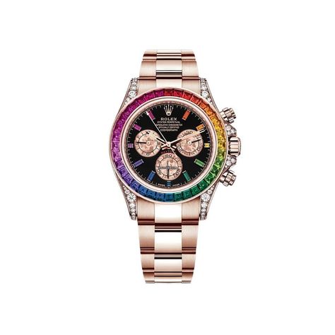 Rolex Daytona Listing: $499,000 Rolex Daytona 116595RBOW Rainbow Black Dial Rose Gold, Reference number 116595RBOW; Rose gold; Automatic; Condition Unworn; Year 2022; Watch with orig Rolex Rainbow, Daytona Rose Gold, Rolex Daytona Rose Gold, Gold Reference, Rainbow Diamond, Buy Rolex, Rose Gold Crystal, Rolex Models, Authentic Watches