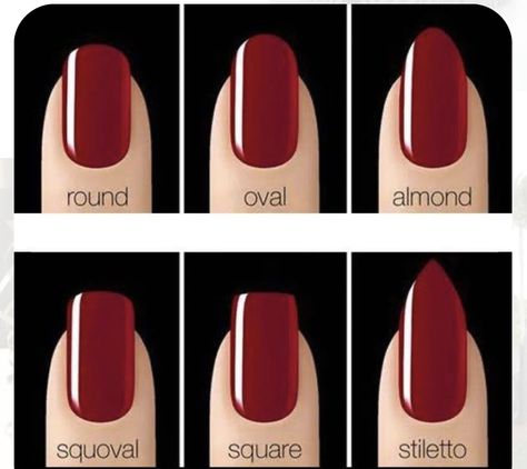 Red Squoval Nails, Gel Lak Nails, Types Of Nails Shapes, Colored Acrylic Nails, Red Nail Polish, Cute Gel Nails, Nails Red, Red Nail, Neutral Nails