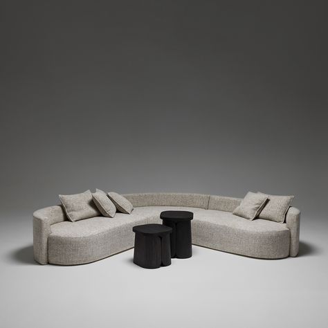 NOS-sofa-design-Christophe-Delcourt-Collection-Particulière Christophe Delcourt, Double Sofa, Comfy Sofa, Bespoke Interiors, Luxury Sofa, Upholstered Sofa, Simple Lines, Leather Seat, Sofa Furniture