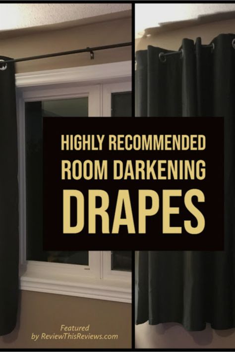 I recently selected these drapes for my son's room, and I have to say, they're fantastic. They're affordable, they do exactly what they advertise they do - they block the light - and they look great. They come in twenty different colors. Check these out. #roomdarkening #roomdarkeningdrapes #reviewthisreviews #drapes Room Darkening Ideas, New Country Songs, Masculine Room, Black Out Curtains, Panel Drapes, Kitchen Improvements, Dark Material, Trying To Sleep, Descriptive Writing