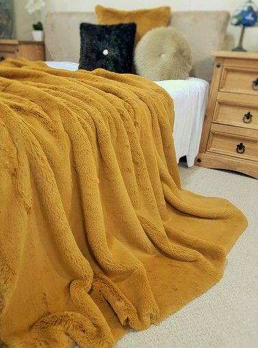 Fur Blanket On Bed, Home Interior Accessories, Faux Fur Throw Blanket, Tiktok Shop, Faux Fur Blanket, Fur Throw Blanket, Fur Blanket, Fur Throw, Sleeping Bags