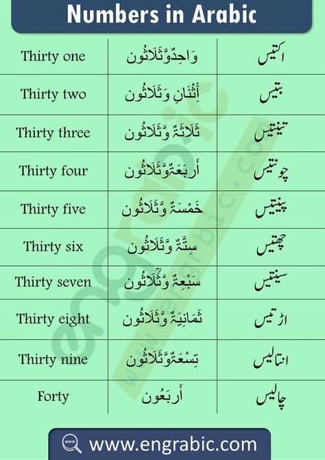 Arabic Numbers 1-100, Numbers In Arabic, 100 Chart Printable, Urdu Learning, Urdu Vocabulary, Learning Arabic For Beginners, Learn Persian, Arabic Lettering, Urdu Words With Meaning