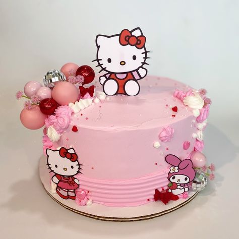 Hello Kitty 🎀❤️ . . . #hellokittycake #hellokittyandfriends #pinkcakes #melodycake #trendycakes Hello Kitty Theme Cake, Hello Kitty Cakes, Cake Hello Kitty, Kitty Birthday Cake, Hello Kitty Birthday Cake, Hello Kitty Themes, Cake Central, Hello Kitty Cake, Hello Kitty Birthday