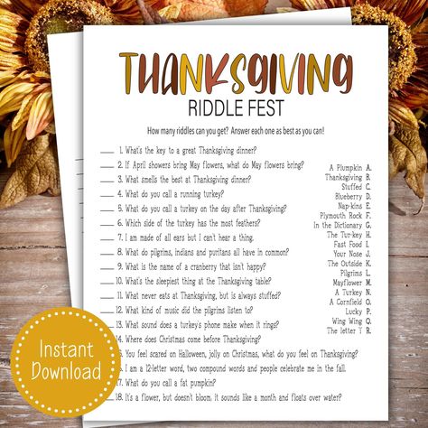 Thanksgiving Staff Games, Thanksgiving Riddles, Fun Games To Play At Thanksgiving, Thanksgiving Team Building Ideas, Thanksgiving Game Ideas, Thanksgiving Themes, Thanksgiving Trivia, Thanksgiving Party Games, Friendsgiving Ideas Games