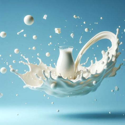 Photo a photo of a splash milk | Premium Photo #Freepik #photo Milk Images, Milk Ads, Milk Photography, Photo Splash, Milk Dessert, Ad Photography, Milk Splash, Ganpati Decoration Design, 광고 디자인