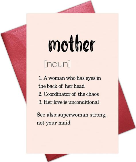 PRICES MAY VARY. Blank inside: You can write your feelings towards your significant other, it will bring a smile to his or her face. Card Size: 5.3'' x 8'' / 13.5 cm x 20.5 cm, comes with a red envelope. Perfect for Many Occasion: Mother¡¯s day, birthday, anniversary, surprise your special person with this humorous and unique card. High Quality: Digitally printed on premium quality 320gsm paper, individually sealed. Funny Mother's Day Greeting Card Funny Birthday Greeting Card for Mom Mothers Da Mom You Are The Best, What To Right In A Birthday Card, Things To Write In A Birthday Card Mom, Mother's Birthday Card Ideas, Cards For Mothers Birthday, What To Write In A Birthday Card For Mom, Birthday Cards For Your Mom, Cute Birthday Cards For Mom, Mom Birthday Card Ideas