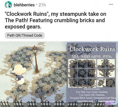 Steampunk Animal Crossing, Acnh Steampunk, Steampunk Patterns, Acnh Patterns, Steampunk Animals, Animal Crossing, Pattern, Ruins