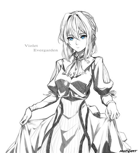 Violet Evergarden Violet, Evergarden Violet, Violet Evergarden, Outfits Polyvore, Page Ideas, Coloring Pages Printable, Anime Sketch, Anime Outfits, Pansies