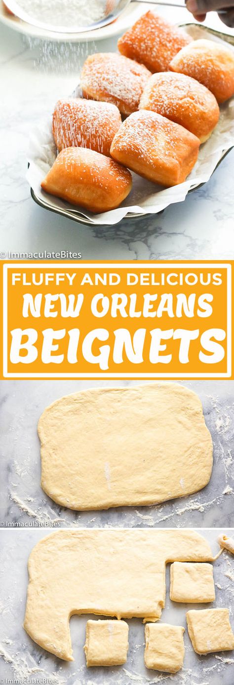 New Orleans Beignets New Orleans Beignets, Beignet Recipe, Köstliche Desserts, Donut Recipes, Beignets, Churros, High Tea, Just Desserts, Sweet Recipes