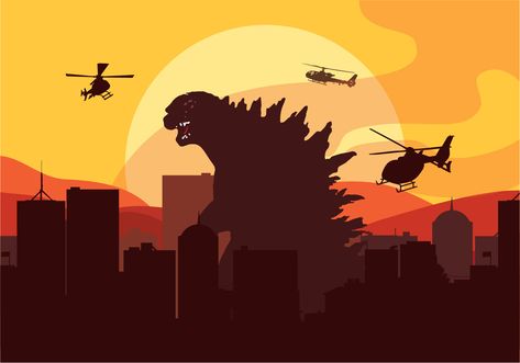 Godzilla Vector Godzilla Party, Godzilla Birthday Party, Godzilla Birthday, Stitch Art, Vector Clipart, Free Vectors, Stitching Art, King Kong, Cross Stitch Art