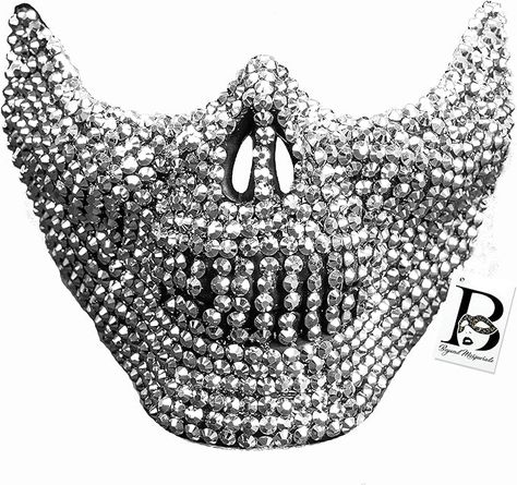 Amazon.com: BEYOND MASQUERADE B Rhinestone Skull Teeth Jaw Mouth Mask Cosplay Mask Halloween Mask Steampunk Party Dance Mask (Silver) : Clothing, Shoes & Jewelry Krumping Dance, Renfest Costume, Mask Rhinestone, Skull Teeth, Mask Steampunk, Rhinestone Halloween, Steampunk Party, Rhinestone Face, Rhinestone Face Mask