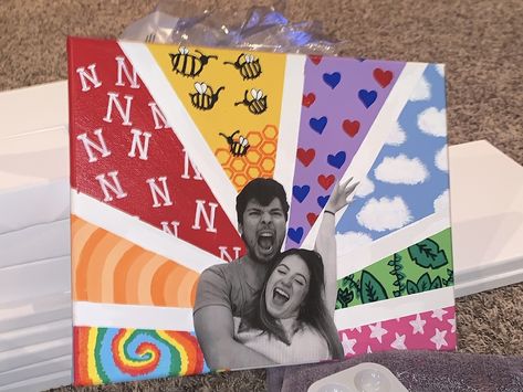 Collage Paintings, Diy Best Friend Gifts, Love Scrapbook, Bff Gifts Diy, Birthday Gifts For Boyfriend Diy, Bf Gifts, Creative Gifts For Boyfriend, Diy Gifts For Him