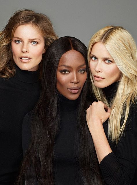 Vogue Turkey presents the latest supermodel affair starring fashion legends Naomi Campbell, Eva Herzigova & Claudia Schiffer Estelle Lefébure, Jerry Hall, Jean Shrimpton, Nadja Auermann, Eva Herzigova, Models 90s, Stephanie Seymour, Original Supermodels, 90s Supermodels