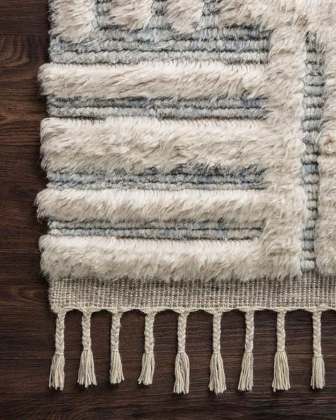 Loloi Khalid KF-01 Ivory/Sky Area Rug – Incredible Rugs and Decor Willow Hand, Style Marocain, Moroccan Style Rug, Rug Guide, Lulu And Georgia, Artisan Rugs, Loloi Rugs, Khalid, Perfect Rug