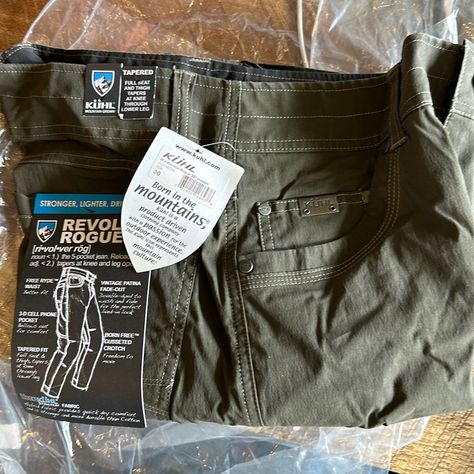 Nwt Kuhl Pants Revolver Rogue 30x28 Color Gun Metal Kuhl Pants, Wardrobe Accessories, Fade Out, Lower Leg, Wardrobe Style, Khaki Chinos, Pocket Jeans, Mens Clothing, Clothing Company